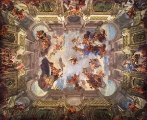 Deeds of Hercules and His Apotheosis by Andrea Pozzo Oil Painting