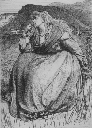 If by Anthony Frederick Sandys Oil Painting
