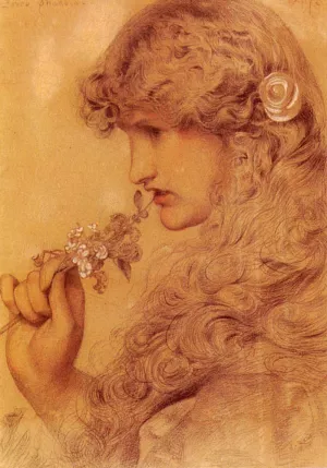 Love's Shadow by Anthony Frederick Sandys Oil Painting