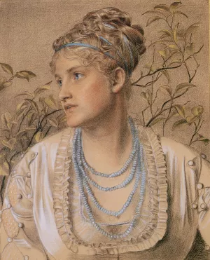 Mary Sandys by Anthony Frederick Sandys Oil Painting