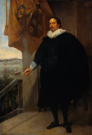 Nicolaes van der Borght, Merchant of Antwerp by Anthony Van Dyck Oil Painting
