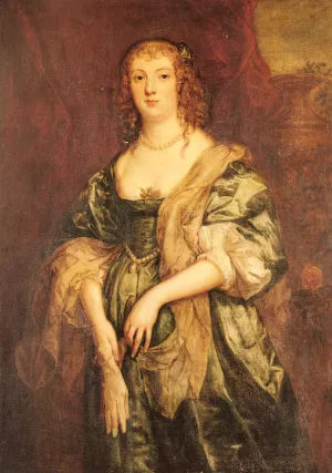 Portrait of Anne Carr, Countess of Bedford by Anthony Van Dyck Oil Painting