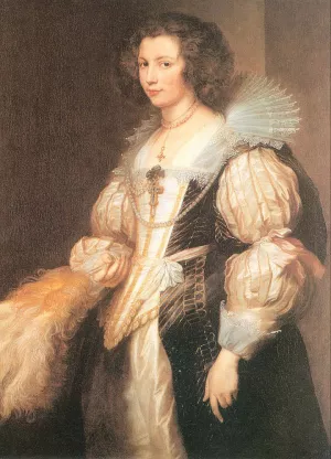 Portrait of Maria Lugia de Tassis by Anthony Van Dyck Oil Painting