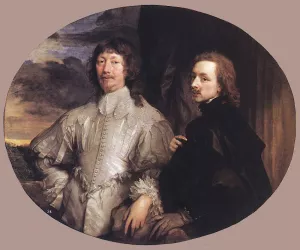 Sir Endymion Porter and the Artist by Anthony Van Dyck Oil Painting