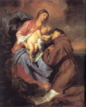 The Vision of St Anthony by Anthony Van Dyck Oil Painting