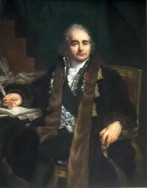 Count Jean-Antoine Chaptal by Antoine-Jean Gros Oil Painting