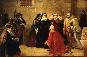 Before The Execution by Antoine Springael Oil Painting