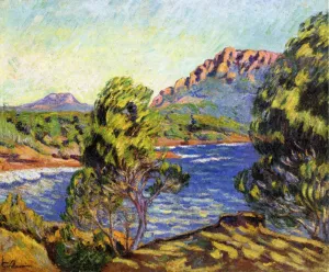 Agay, the Bay during the Mistral by Armand Guillaumin Oil Painting