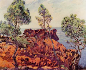 Agay - the Red Rocks by Armand Guillaumin Oil Painting