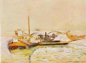Barge by Armand Guillaumin Oil Painting