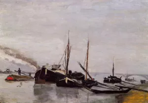 Barges on the Seine at Bercy by Armand Guillaumin Oil Painting