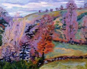 Crozant Landscape also known as Grey Weather by Armand Guillaumin Oil Painting