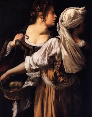 Judith and Her Maidservant by Artemisia Gentileschi Oil Painting