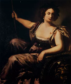 Minerva by Artemisia Gentileschi Oil Painting