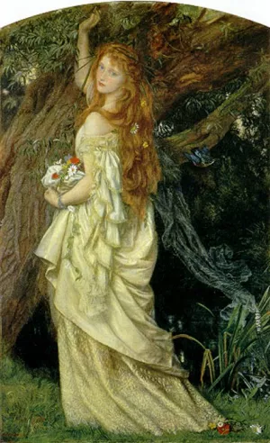 Ophelia And Will He Not Come Again by Arthur Hoeber Oil Painting