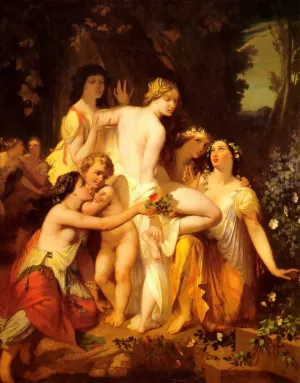 The Bath of Venus by Auguste Glaize Oil Painting