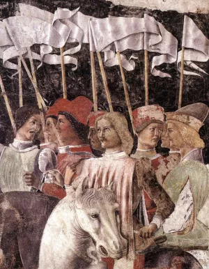 Horseman Detail by Baldassare D' Este Oil Painting