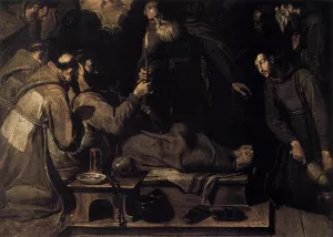 Death of St Francis by Bartolome Carducho Oil Painting