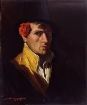 Hombre con Sombrero by Bartolome Mongrell Munoz Oil Painting