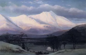 Winter Scene, North Moat Mountain by Benjamin Champney Oil Painting