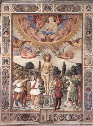 Martyrdom of St Sebastian by Benozzo Di Lese Di Sandro Gozzoli Oil Painting