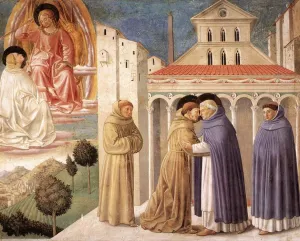 Scenes from the Life of St Francis Scene 4, South Wall by Benozzo Di Lese Di Sandro Gozzoli Oil Painting