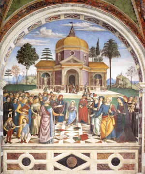 Christ Among the Doctors by Bernardino Pinturicchio Oil Painting