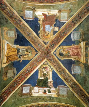 Four Enthroned Sibyls by Bernardino Pinturicchio Oil Painting