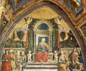 Music by Bernardino Pinturicchio Oil Painting