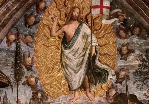 The Resurrection Centre View by Bernardino Pinturicchio Oil Painting