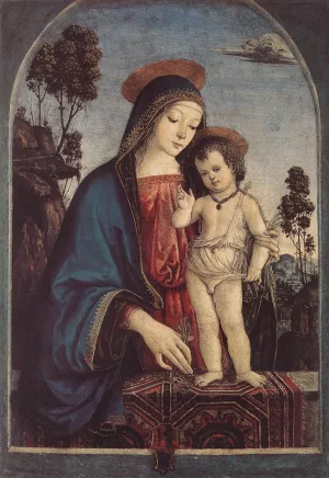 The Virgin and Child by Bernardino Pinturicchio Oil Painting