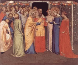 Polyptych of San Pancrazio: Predella Panel by Bernardo Daddi Oil Painting