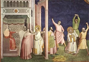 The Martyrdom of St Stephen by Bernardo Daddi Oil Painting
