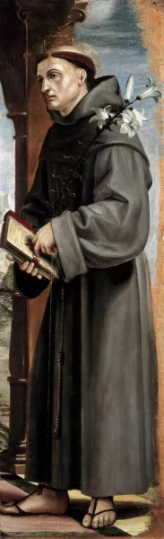 St Anthony of Padua by Bernardo Zenale Oil Painting