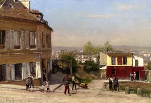 Montmartre, Paris by Berndt Lindholm Oil Painting
