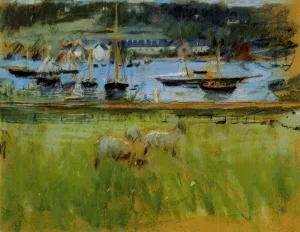 Harbor in the Port of Fecamp by Berthe Morisot Oil Painting