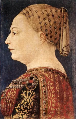 Portrait of Bianca Maria Sforza by Bonifazio Bembo Oil Painting