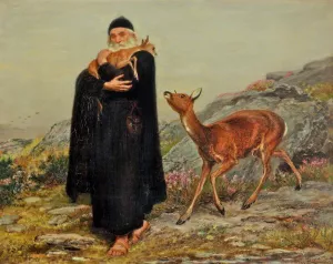 A Legend of Saint Patrick by Briton Riviere Oil Painting