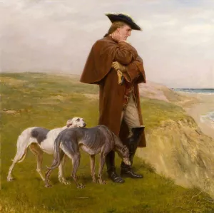 An Exile of the '45 by Briton Riviere Oil Painting