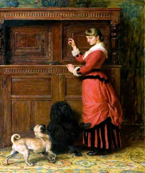 Cupboard Love by Briton Riviere Oil Painting