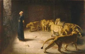 Daniel's Answer to the King by Briton Riviere Oil Painting