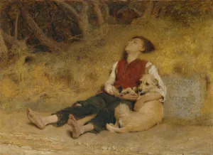 His Only Friend by Briton Riviere Oil Painting