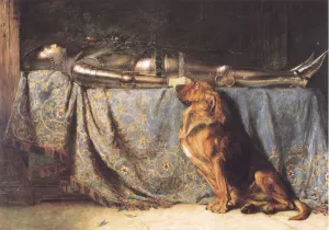 Requiescat by Briton Riviere Oil Painting