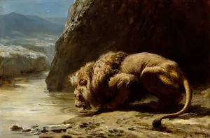 The King Drinks by Briton Riviere Oil Painting