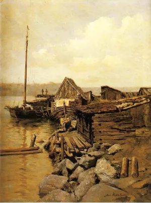 Rockport by Burr H. Nicholls Oil Painting