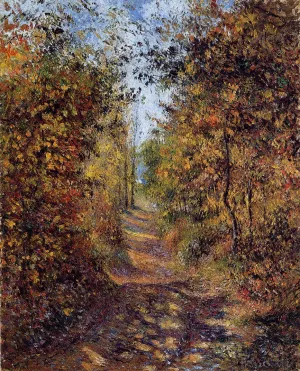 A Path in the Woods, Pontoise by Camille Pissarro Oil Painting