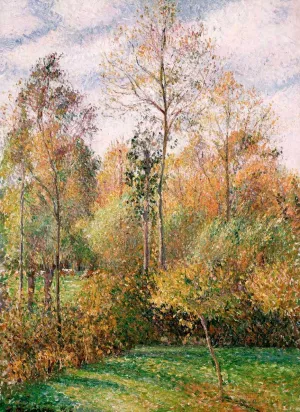 Autumn Poplars by Camille Pissarro Oil Painting