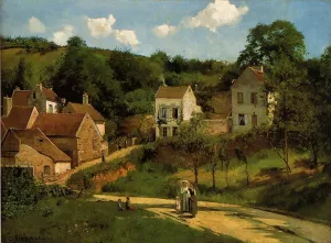 L'Hermitage at Pontoise by Camille Pissarro Oil Painting