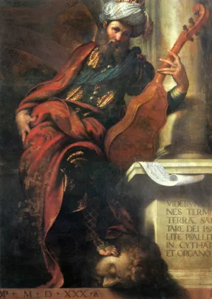 The Prophet David by Camillo Boccaccino Oil Painting