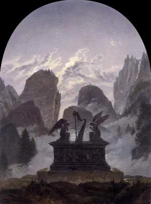 The Goethe Monument by Carl Gustav Carus Oil Painting